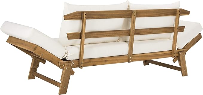 Safavieh PAT6745A Outdoor Collection Tandra Grey Modern Contemporary Daybed Day Bed