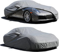 All Weather Waterproof car Cover Good for rain Snow uv Protection dust mid-Size Sedan Altima Accord Prius Impreza Passat Fusion Camry Model 3 Gray