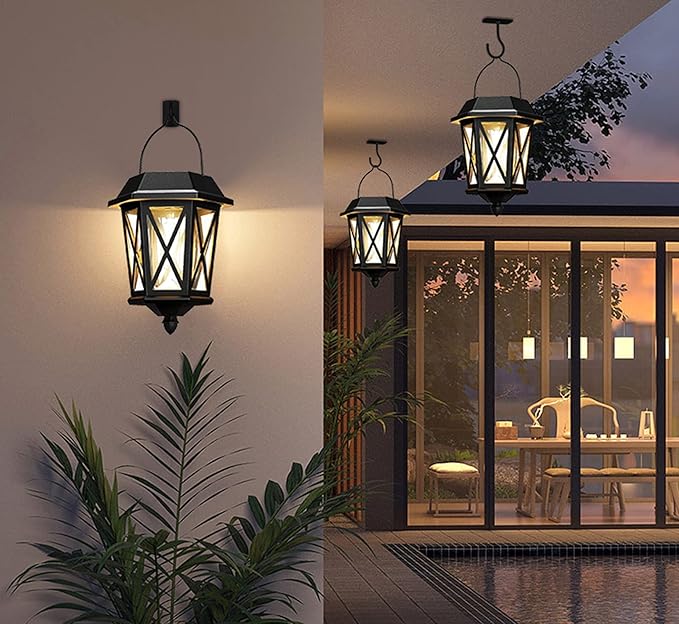 Ceiling Hooks for Hanging Plants 2Pack 2.5in,Wall Plant Hooks for Plants,Lights,Planters,Lanterns,Hanging Bird Feeders,Wind Chimes,Indoor&Outdoor Decoration Black