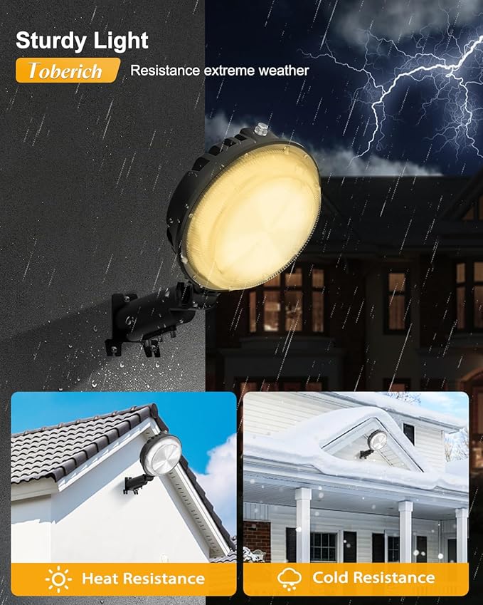 LED Barn Light, 150W 20000LM Yard Area Lights Dusk to Dawn Outdoor Lighting with Photocell 3000K Warm White Adjustable Angle IP66 Waterproof Street Lights for Security/Farmhouse/Garage