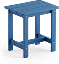 LUE BONA Outdoor Side Table, HDPS Small Outdoor Table, Adirondack Side Table, Outside End Table for Patio, Porch, Deck, Weather Resistant/Easy Maintenance/Indoor or Outside Use, Navy Blue