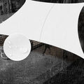 SUNNY GUARD Waterproof Sun Shade Sail 9' x 16' White Rectangle UV Block Sunshade for Backyard Yard Deck Patio Garden Outdoor Activities and Facility(Customized)