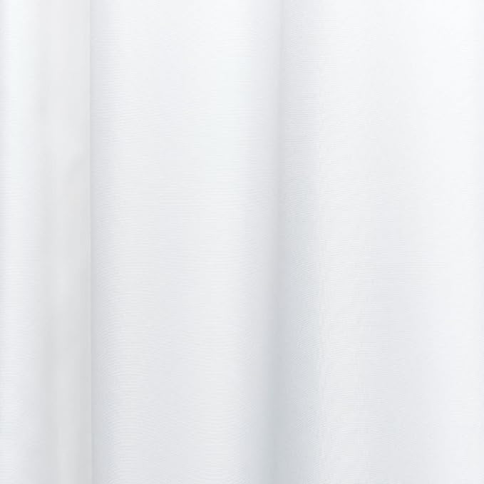 Exclusive Home Cabana Solid Indoor/Outdoor Light Filtering Hook-and-Loop Tab Top Curtain Panel Pair, 54"x132", White