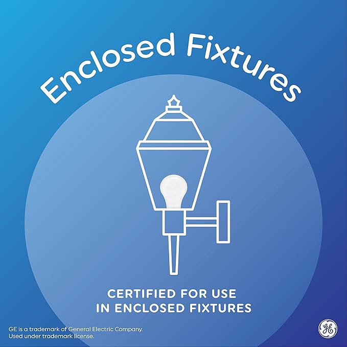 GE LED+ Dusk to Dawn A19 LED Light Bulbs, Automatic On/Off Outdoor Light, Daylight, 8.5W (3 Pack)