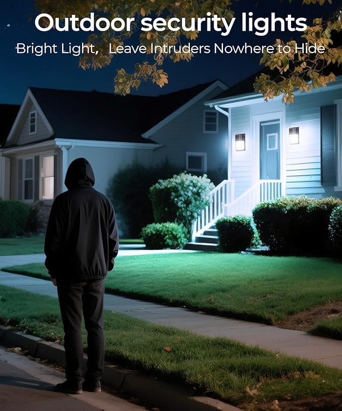 CINOTON 30W 3CCT LED Wall Pack Light with Dusk to Dawn Sensor, 3000K/4000K/5000K Selectable, 3600LM, Outdoor Wall Lights IP65 Waterproof LED Security Flood Lighting for Garage Porch UL-Listed 2 Pack