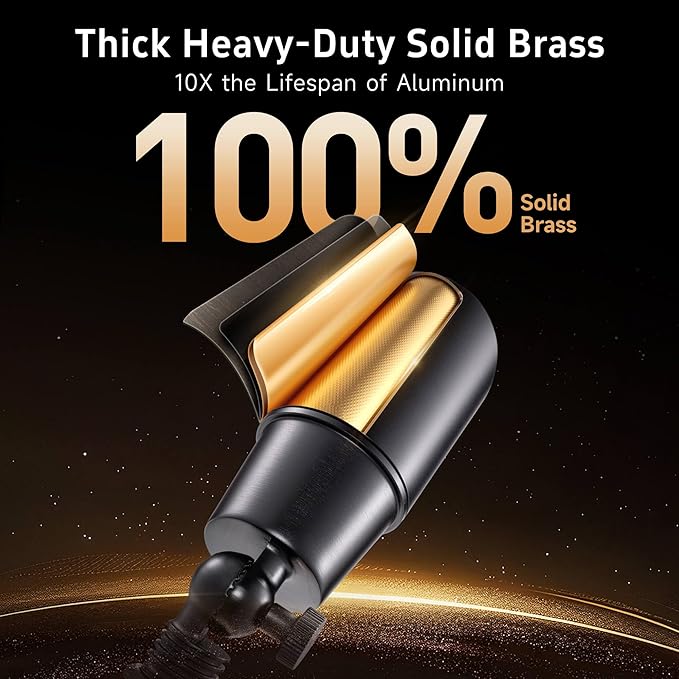 Gardenreet Solid Brass Spot Lights - Black Low Voltage Landscape Spotlight Outdoor, 12V LED Uplights Wired, Waterproof Electric for Patio Wall with 2700K Warm White MR16 Bulb (6 Pack)