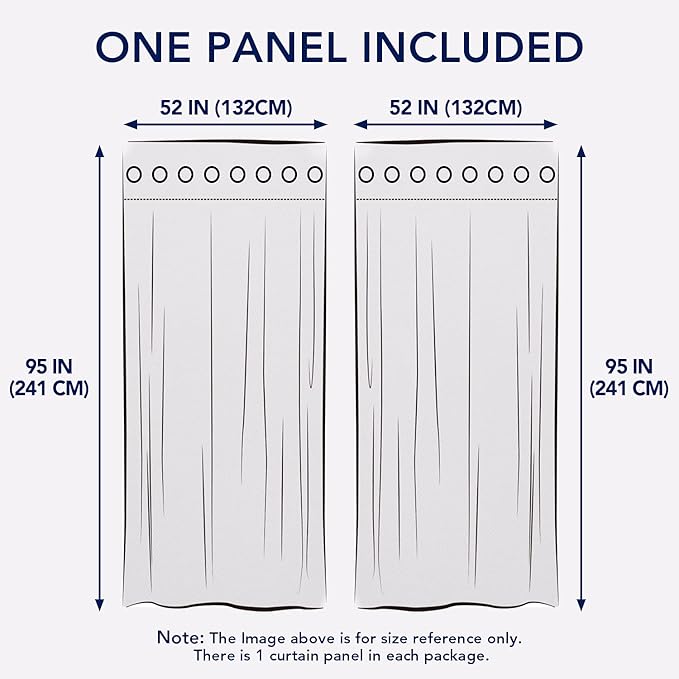 PureFit Outdoor Curtains for Patio Waterproof Weatherproof, UV Resistant Outside Curtains for Gazebo, Front Porch, Pergola, Sun Blocking Privacy Curtain, 52W x 95L inch, 1 Panel, Gray