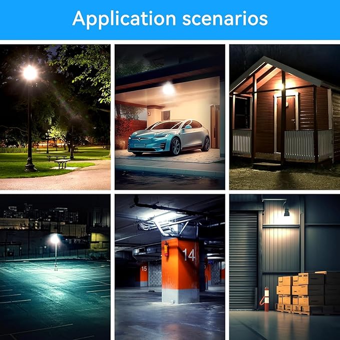 4Pack-150W LED Flood Light Outdoor,16500lm LED Work Light with 6FT US Plug,IP66 Waterproof Exterior Security Lights,6000K Daylight White Outside Floodlights Slim design for Playground Yard Stadium