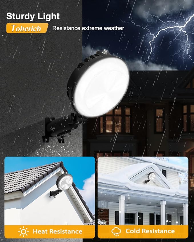 LED Barn Light, 150W 20000LM Yard Area Lights Dusk to Dawn Outdoor Lighting with Upgraded Photocell 6500K Adjustable Angle Daylight IP66 Waterproof Street Lights for Security/Farmhouse/Garage