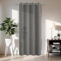 Joydeco Blackout Door Curtain for Doorway Privacy 96 Inches Long, Grommet Closet Curtain for Open Closet, Room Divider for Bedroom Living Room (Light Grey, 52Wx96L, 1 Panel)