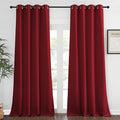 NICETOWN Extra Long Blackout Drape - (52-inch by 108-inch, Burgundy Red, Sold as 1 Panel) Window Treatment Light Blocking Privacy Curtain Panel for Home Decoration