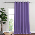 NICETOWN Sliding Door Curtain 108 Inches Long - Blackout Thermal Insulated Grommet Room Divider Privacy Drape for Patio Glass Door, 1 Panel, Lilac Purple, 100 Inch Extra Wide