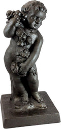 Emsco Group 92304 Lightweight Cupid Garden Statue, 24", Black