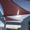 SUNNY GUARD Sun Shade Sail 10'x10'x10' Triangle Brown UV Block Sunshade for Backyard Yard Deck Patio Garden Outdoor Activities and Facility(We Make Custom Size)