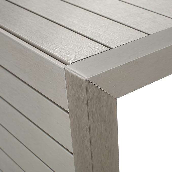 Christopher Knight Home Cape Coral Aluminum C-Shaped End Table, Silver