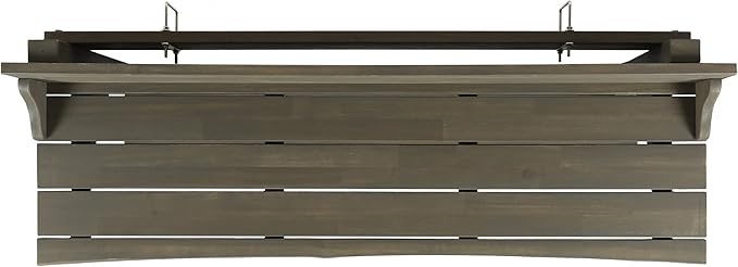 Christopher Knight Home Caribbean Outdoor Acacia Wood Balcony Bar Table, Grey Finish