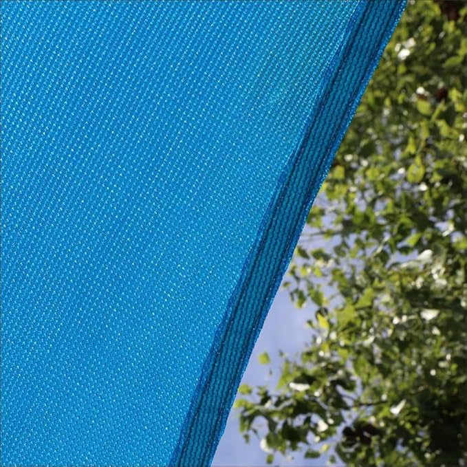 Amgo Custom Size 8' x 9' x 12' Blue Right Triangle Sun Shade Sail UPF50+ AGTAPRT12, Order to Make Canopy Awning, 95% UV Blockage, Water & Air Permeable, Commercial Standard (We Customize)