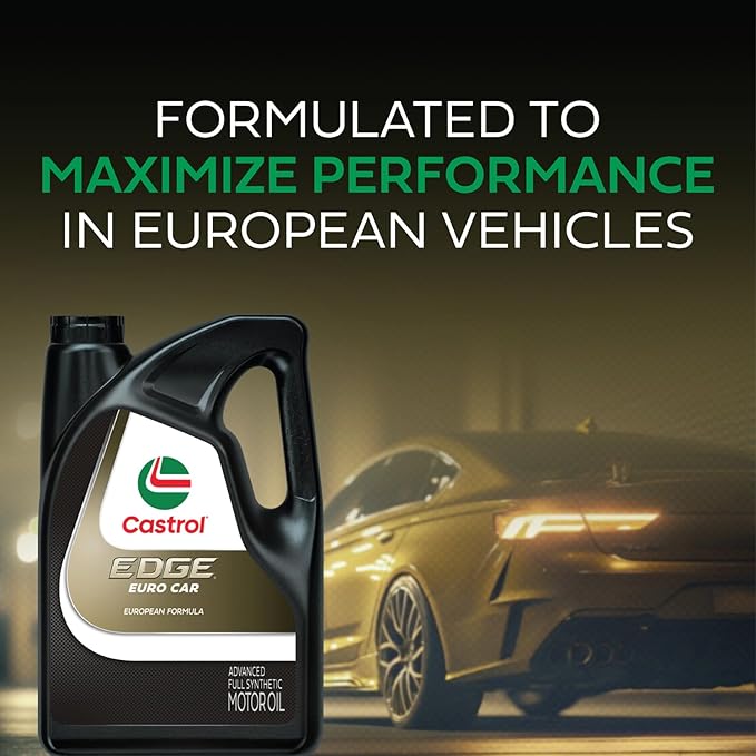 Castrol EDGE Euro 5W-30 A3/B4 European Advanced Full Synthetic Motor Oil, 1 Quart, Pack of 6
