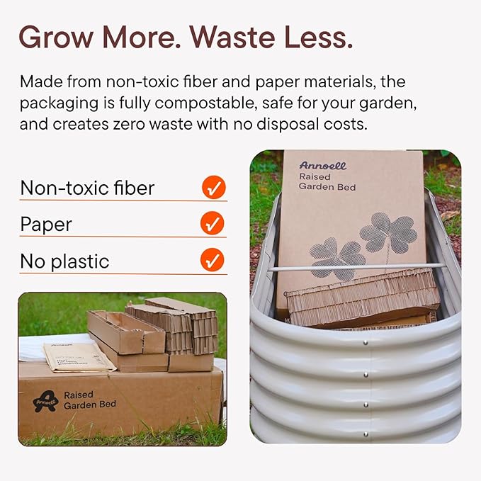 5-Pack 18” Tall Galvanized Raised Garden Beds – Everyday Kitchen Garden Layout, Fits 200 Sq Ft Patio or Backyard, 10x2x1.5 ft & 8x2x1.5 ft Metal Flower Bed for Herbs Vegetable-Brooklyn Grey