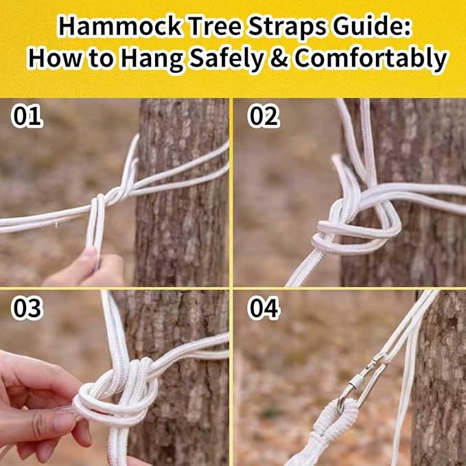 2Pack Hammocks | Camping Hammock | Portable Outdoor Hammock Set | for Hiking, Backpacking and Camping | 2pcs(Red Stripe and Blue Stripe)
