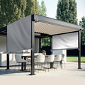 Universal Pergola Replacement Canopy Outdoor Canopy Shade Cover Waterproof Shade Top Cover for Outdoor Patio Porch Backyard(16 x 8 ft,Gray)