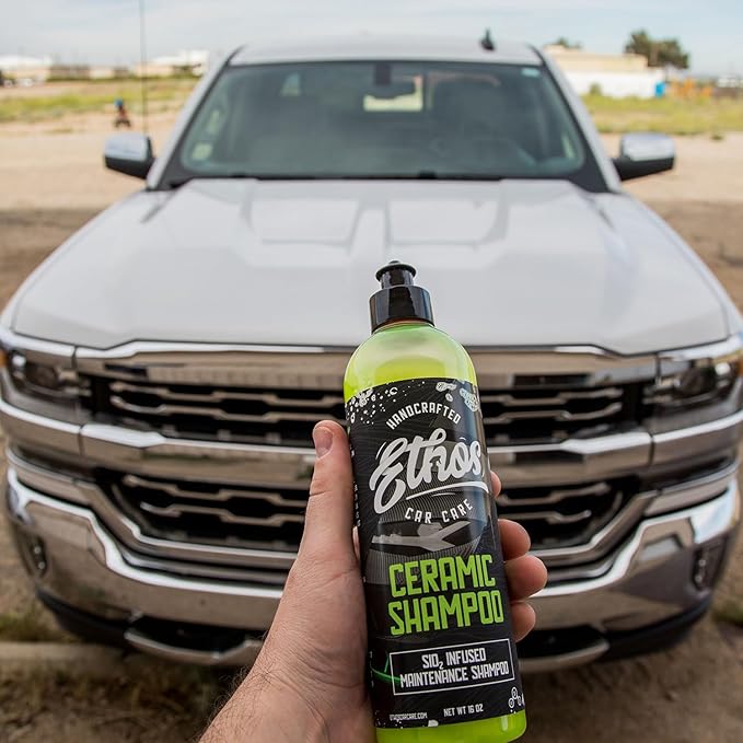Ceramic Car Shampoo - Car Wash For Ceramic Coatings - Car Wash Soap - Adds Hydrophobic Protection | Enhances Coatings, Waxes Or Sealants | Incredible Shine