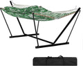 Portable 2 Person Double Hammock with Sturdy Heavy-Duty Steel Stand – 450LBS Max Load, Quick & Effortless Assembly, Perfect for Indoor Living, Yard, Patio & Camping Trips