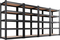 Set of 4 71"H Garage Shelving-5 Tier Garage Storage Shelves,Adjustable Heavy Duty Metal Shelving Unit and Storage Large Rack,Utility Steel Shelf For Warehouse Industrial Pantry Basement 71"x32"x14"
