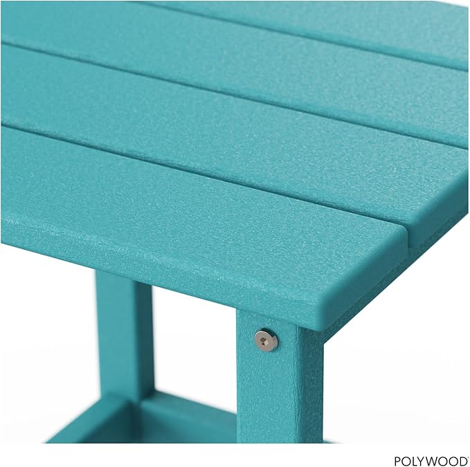 POLYWOOD Long Island 18" Side Table, Aruba