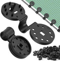 Heavy Duty Round Shade Cloth Clips 100Pcs - Plastic Garden Net Clamps for Shade Cloth for Garden, Tarp Clips Heavy Duty, Anti Bird Netting, Sun Shade Sail, Windproof Awning Clamp