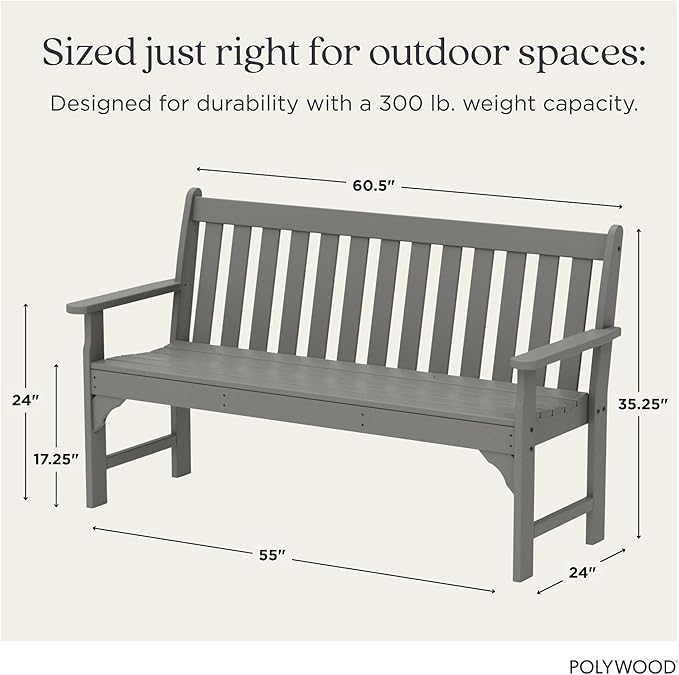 POLYWOOD Vineyard 60" Bench