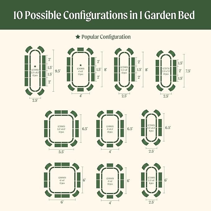 32" Extra Tall Raised Garden Bed Kits, 4 x 8 x 2.7ft Raised Planter Box Outdoor, 2.5 x 9.5 x 2.7ft Deep Root 10 in 1 Modular Metal Raised Beds for Gardening Vegetables Flowers Fruits - Terra Cotta