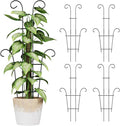 Larger 23.6in Plant Trellis for Climbing Plants Indoor Outdoor, 4 Pack Expandable Metal Trellis for Potted Plants - Sturdy Rustproof Plant Support for Pothos Ivy Hoya Monstera, Houseplant Decor