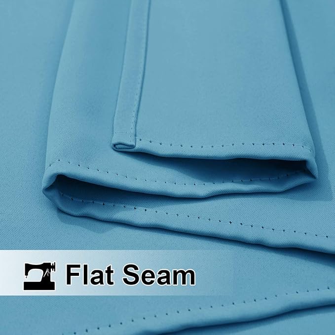 NICETOWN Outdoor Curtain for Patio Extra Long 120" L, Waterproof & Windproof Top and Bottom Rusrproof Grommets Block The Sun & Heat, Privacy Protect for Cabana/Porch, 52" W, 1 Panel, Teal Blue
