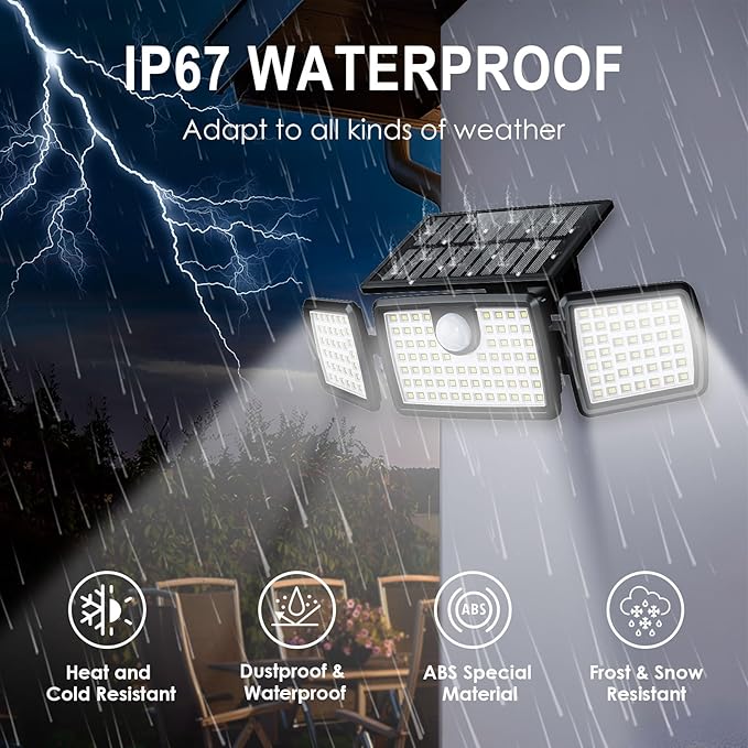 MIHANI Solar Lights Outdoor, Quick Charge Solar Motion Deck Lights Outdoor for Deck with High Brightness, Larger Built-in Tempered Glass Panel, Sensitive PIR Motion Inductor (Remote 6 Pack)