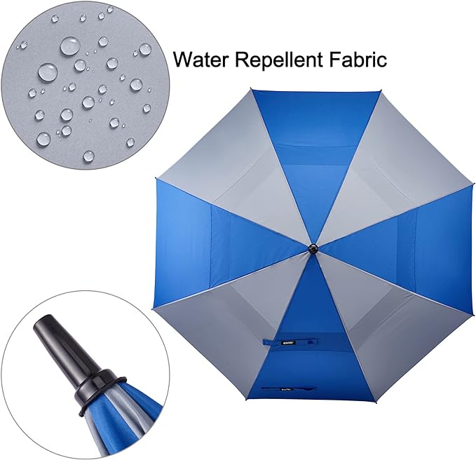G4Free 47/54/62/68/72 Inch Automatic Open Golf Umbrella Oversize Extra Large Double Canopy Vented Windproof Waterproof Stick Umbrellas