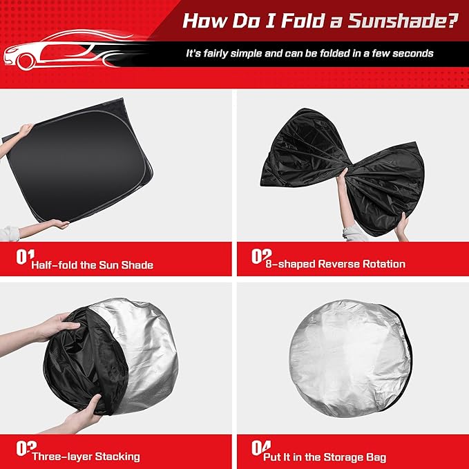 ARISMOTOR Windshield Sun Shade for Chevrolet Chevy Trax (LS 1RS LT 2RS ACTIV) 2024-2025 2026, Custom Fit Foldable Front Window Sunshade Sun Visor Protector, Block UV Rays Keep Your Car Cooler