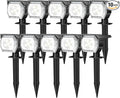 EIUIO Solar Outdoor Lights, 3 Lighting Modes Solar Spot Lights Outdoor with Auto On/Off, Waterproof Landscape Lighting for Garden Yard Pathway