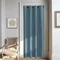 NICETOWN Door Curtain for Closet Doors 80 Inches Long 1 Panel, Blackout Doorway Curtain for Open Closet Bedroom, Room Divider Living Room for Privacy (Smoky Blue, 1 Panel, 46W x 80L)