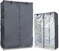 Waterproof Shelf Cover,600D Heavy Duty Dustproof Storage Wire Rack Covers,Outdoor Shelving Covers for Wire Shelves with Zipper 36''x14''x54'',Clear Front.