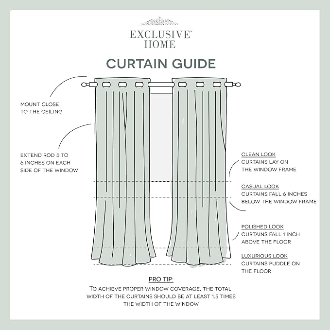 Exclusive Home Canopy Stripe Indoor/Outdoor Grommet Top Curtain Panel, 54"x96", Sunbath / White, Set of 2