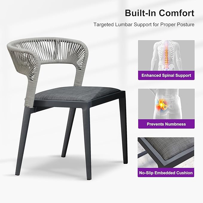 PURPLE LEAF 13 Pieces Outdoor Dining Set Patio Table and Chairs Set Aluminum Wicker Rattan Patio Furniture Set for Lawn Garden Porch Beige Marble Color Outdoor Set