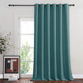 NICETOWN Blackout Room Divider Curtains for Sliding Glass Doors 102 Inches Long 1 Panel, Extra Wide Curtains for Doorway Patio Bedroom Living Room (Sea Teal, 80Wx102L, 1 Panel)