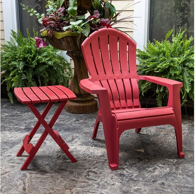 Adams Manufacturing 8510-95-3700 Quick-Fold Side Table, Merlot