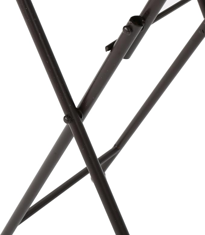 Christopher Knight Home Silvester Outdoor Stone Side Table with Iron Frame, Beige / Black