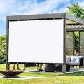 Artpuch Outdoor Pergola Shade Cover 8' X 12' Sun Shade Cloth with Grommets, 90% UV Protection Canopy Patio Privacy Screen (Customized Available) GN107, White