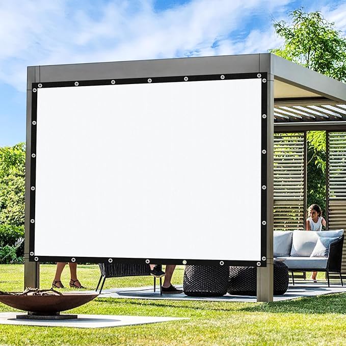 Artpuch Outdoor Pergola Shade Cover 6' X 6' Sun Shade Cloth with Grommets, 90% UV Protection Canopy Patio Privacy Screen (Customized Available) GN107, White