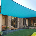 LOVE STORY Custom Size 4'x8' Turquoise Blue Sun Shade Sail Rectangle UV Block Canopy Patio Sail Sunshades Fabric for Outdoor Garden Carport (We Make Custom Size)