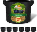 Gardzen 6-Pack 15 Gallon Grow Bags, Aeration Fabric Pots with Handles, Heavy Duty Cloth Pots for Plants