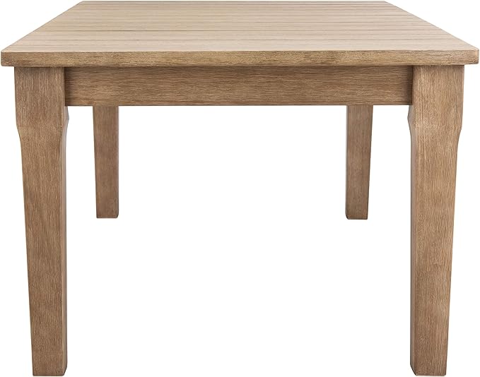 SAFAVIEH Couture Patio Martinique Natural Wood Outdoor Coffee Table